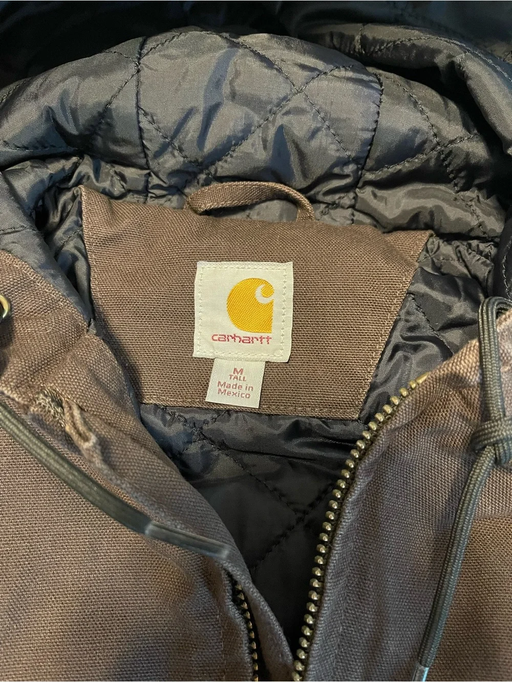 Carhartt Brown Hooded Men’s Work Jacket